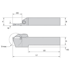 WMT RH Toolholder .750 x .750 Seat 3 - Exact Industrial Supply