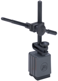 #599-7762 - Mini Mag Stand -Standard - 1-1/4 x 1-1/4 x 1-3/4" Base Size - Magnetic Base Indicator Holder - USA Tool & Supply