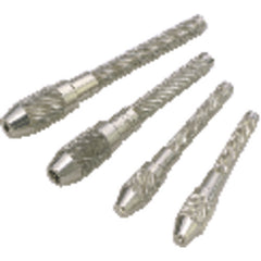 Model 599-790-4; 0.115″-0.197″ / 2.90 mm-5.00 mm Range - Single End - Pin Vise - USA Tool & Supply