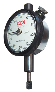 .075 Total Range - 0-15-0 Dial Reading - AGD 1 Dial Indicator - USA Tool & Supply