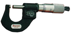 #T216XRL-1 - 0 - 1'' Measuring Range - .0001 Graduation - Ratchet Thimble - Carbide Face - Digital Outside Micrometer - USA Tool & Supply