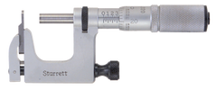 #220XFL-1 - 0 - 1'' Measuring Range - .001 Graduation - Friction Thimble - Carbide Face - Multi Anvil Micrometer - USA Tool & Supply