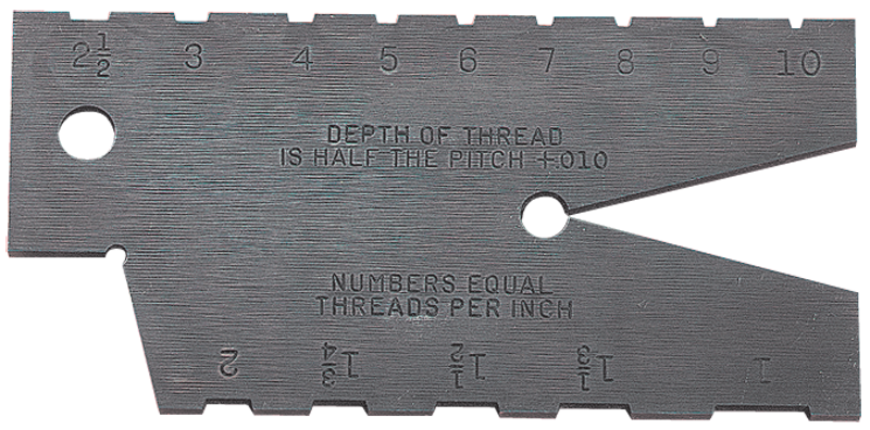 #284 - 1 to 10 Pitch - 29° Acme Screw Thread Gage - USA Tool & Supply