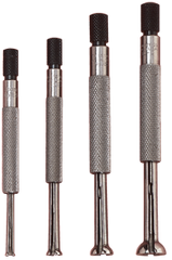 #S831EZ - 4 Pieces - .125 to .500'' Measuring Range - Small  Hole Gage Set - USA Tool & Supply