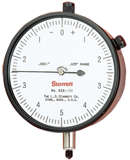 #656-441J - 1" Total Range - 0-100 Dial Reading - AGD 4 Dial Indicator - USA Tool & Supply