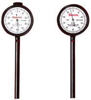 #650A5Z - 0-50-0 Dial Reading - Back Plunger Dial Indicator w/ 3 Pts & Deep Hole Attachment & Accessories - USA Tool & Supply