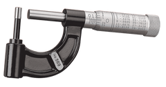 #569AXP - 0 - 1'' Measuring Range - .001" Graduation - Friction Thimble - Carbide Face - Tubing Micrometer - USA Tool & Supply