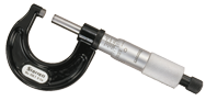 #T436.1XRL-2   1 - 2'' Measuring Range - .001 Graduation - Ratchet Thimble - Carbide Face - Outside Micrometer - USA Tool & Supply