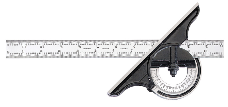 490-12-16R BEVEL PROTRACTOR - USA Tool & Supply