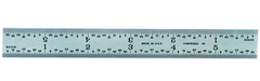 #C604RE-6 - 6" Long - 4R Graduation - 3/4'' Wide - Spring Tempered Chrome Scale - USA Tool & Supply