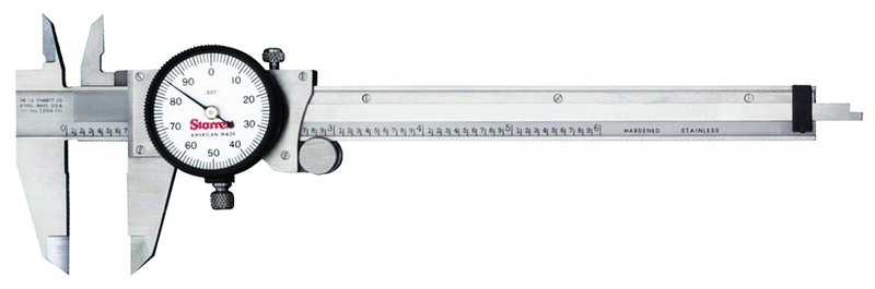 #120A-6 - 0 - 6'' Measuring Range (.001 Grad.) - Dial Caliper with Letter of Certification - USA Tool & Supply