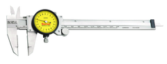 #120MX-150 - 0 - 150mm Measuring Range (0.02mm Grad.) - Dial Caliper with Certification - USA Tool & Supply