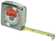 #W9212 - 1/2" x 12' - Chrome Mezurall Measuring Tape - USA Tool & Supply