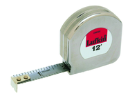#C9212X - 1/2" x 12' - Chrome Clad Mezurall Measuring Tape - USA Tool & Supply