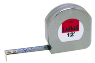 #C9212 - 1/2" x 12' - Chrome Clad Mezurall Measuring Tape - USA Tool & Supply