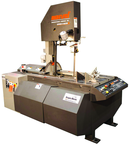 Mark III 18 x 22" Capacity Vertical Production Bandsaw with Pwoer Tilt Head; 3° Forward Canted Column; 60° Miter Capability; Variable Speed (50 TO 450SFPM); 24 x 33" Work Table; 5HP; 3PH 240V - USA Tool & Supply