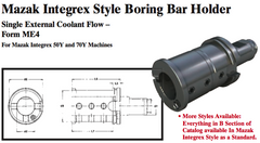 Mazak Integrex Style Boring Bar Holder (Single External Coolant Flow Ð Form ME4) - Part #: CNC86 M54.6050 - USA Tool & Supply