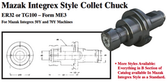 Mazak Integrex Style Collet Chuck (ER32 or TG100 Ð Form ME3) - Part #: CNC86 M53.50100TG - USA Tool & Supply