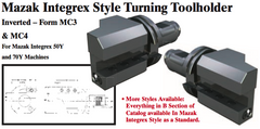 Mazak Integrex Style Turning Toolholder (Inverted Ð Form MC3 Right Hand) - Part #: CNC86 M33.5025R (Top) - USA Tool & Supply