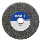 6 x 1 x 1" - Fine Grit - Silicon Carbide - Clean & Finish Convolute Wheel - USA Tool & Supply