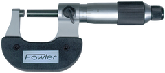 0 - 1'' Measuring Range - .0001" Graduation - Ratchet Thimble - Carbide Face - Economy Outside Micrometer - USA Tool & Supply