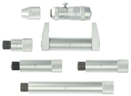 2 - 12'' Measuring Range - .001" Graduation - Hardened & Ground Face - Tubular Inside Micrometer Set - USA Tool & Supply