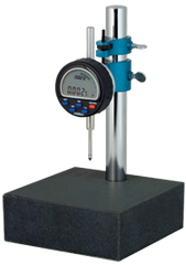 Kit Contains: Granite Base with .0005/.01mm Electronic Indicator - Granite Stand with Indi-X Blue Electronic Indicator - USA Tool & Supply