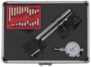 Kit Contains: Noga Mini Mag Base; AGD Group 1 Indicator; 22-Piece Contact Point Set In Aluminum Case - Mini Mag Set - USA Tool & Supply