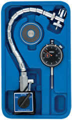 Kit Contains: AGD Indicator; Flex Arm Mag Base; Magnetic Indicator Back In Case - Chrome Flex Mag Set - USA Tool & Supply