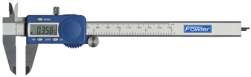 0 - 6" / 0 - 150mm Measuring Range (.0005" / .01mm Res.) - Xtra-Value Electronic Caliper - USA Tool & Supply