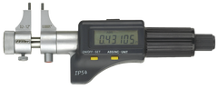 .2 - 1.2'' Measuring Range - .00005/.001mm Resolution - Friction Thimble - Hardened & Ground Face -  Electronic Inside Micrometer - USA Tool & Supply