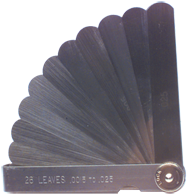 #5015 - 15 Leaf - .0015 to .200" Range - Thickness Gage - USA Tool & Supply