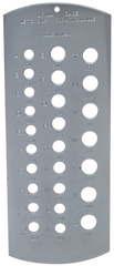 #5051 - Number 1 to 60 - Drill Gage & Screw Tap Guide - USA Tool & Supply