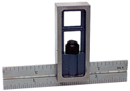 #7104-754 - 100mm - Metric Graduation - Double Square - USA Tool & Supply