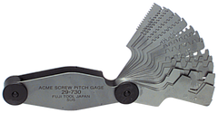 #615-6327 - 16 Leaves - Metric Pitch - Acme Screw Thread Gage - USA Tool & Supply