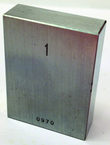 .107" - Certified Rectangular Steel Gage Block - Grade 0 - USA Tool & Supply