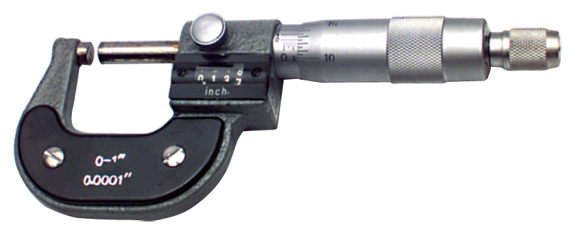 3 - 4'' Measuring Range - .0001 Graduation - Ratchet Thimble - Carbide Face - Digital Outsite Micrometer - USA Tool & Supply