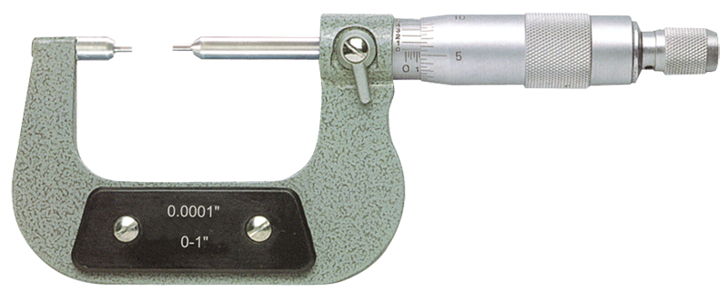 2 - 3'' Measuring Range - .0001 Graduation - Ratchet Thimble - Carbide Face - Spline Micrometer - USA Tool & Supply