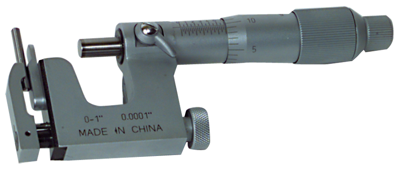 1 - 2'' Measuring Range - .0001 Graduation - Friction Thimble - Carbide Face - Mutli-Anvil Micrometer - USA Tool & Supply