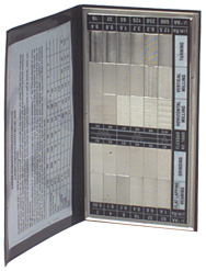 #16008 - 30 Specimans for Checking Varied Roughness Results - Microfinish Surface Comparator - USA Tool & Supply