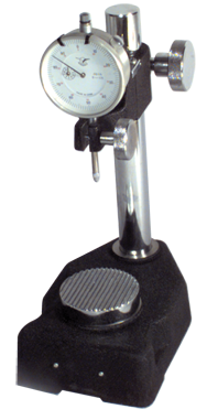 4-1/4 x 5-1/2" Base Size - Steel Check Stand Indicator Holder with Serrate Anvil - USA Tool & Supply