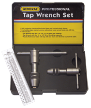 2 Piece - Model #165 Reversible Tap Wrench Set - USA Tool & Supply