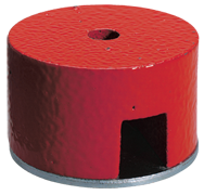 1-1/4'' Diameter Round; 14 lbs Holding Capacity - Button Type Alnico Magnet - USA Tool & Supply