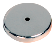 Low Profile Cup Magnet - 2-5/8'' Diameter Round; 100 lbs Holding Capacity - USA Tool & Supply