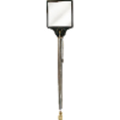 2″ × 2″ Rectangular - Glass-28″ Extended Length - Telescoping Pocket Mirror/Magnet - USA Tool & Supply