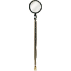1 1/2″ Oval - Glass-23 1/2″ Extended Length - Telescoping Pocket Mirror/Magnet - USA Tool & Supply