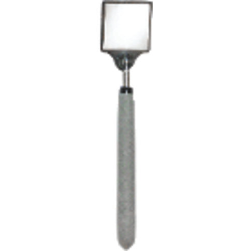2″ × 2″ Size - Square-29″ Extended Length - Telescoping Pocket Mirror - USA Tool & Supply