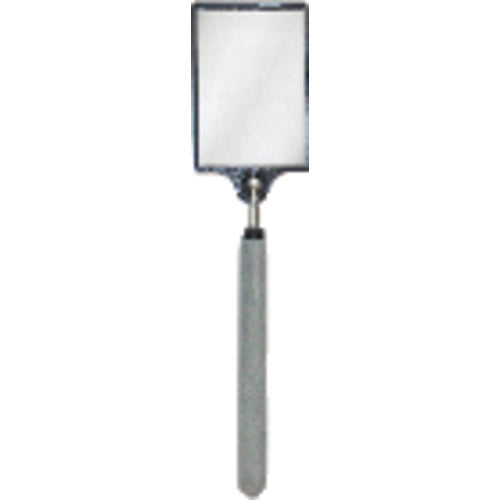 3 1/2″ × 2 1/2″ Size - Rectangular-32 3/4″ Extended Length - Telescoping Pocket Mirror - USA Tool & Supply