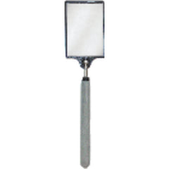 3 1/2″ × 2 1/2″ Size - Rectangular-32 3/4″ Extended Length - Telescoping Pocket Mirror - USA Tool & Supply