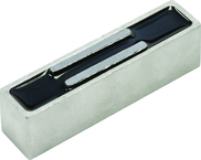Multi-Purpose Two-Pole Ceramic Magnet - 1-1/4 x 4-1/2'' Bar; 75 lbs Holding Capacity - USA Tool & Supply